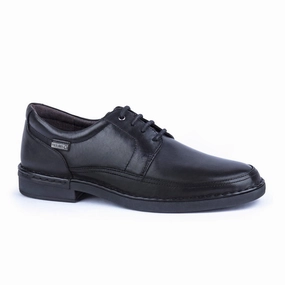 Wally Corduroy Casual Shoes Pikolinos Bermeo M0M-4255 Lace Up (Men) - Black Leather