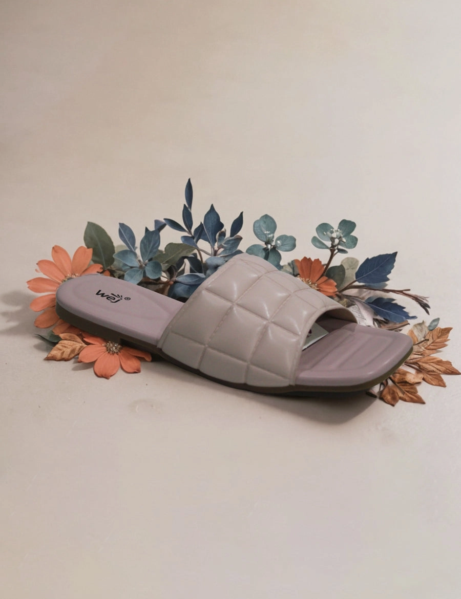 Pink | Flat Slippers for women Flat Base Shoe Molding