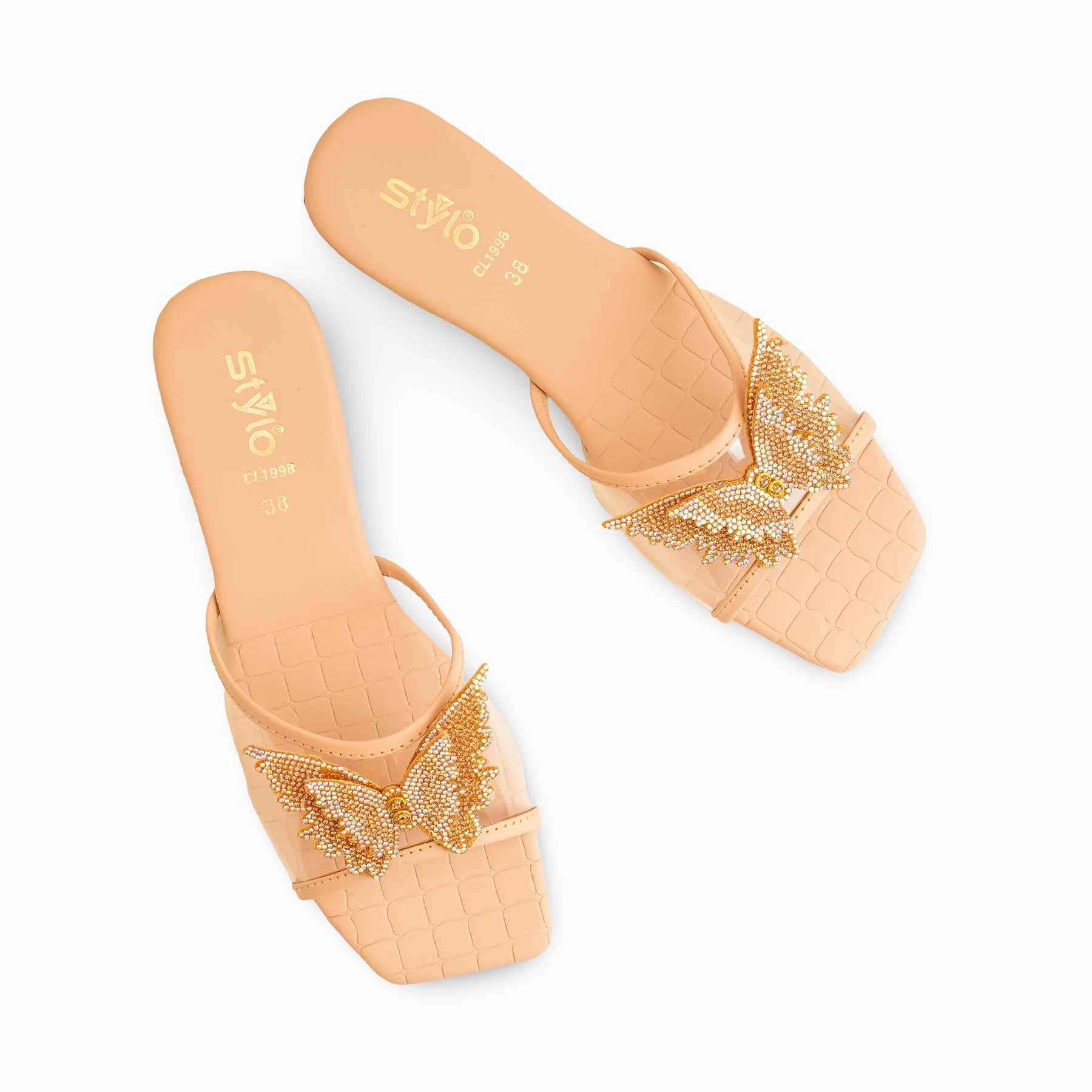 Blue Casual Shoes Pink Casual Chappal For Ladies CL1998