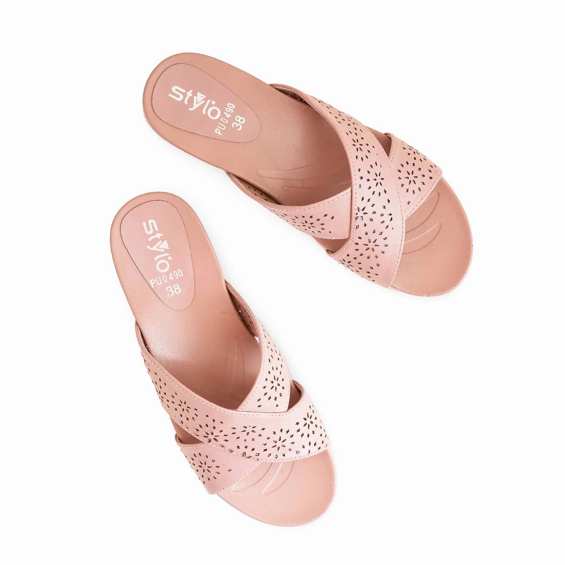 Pink Formal Slipper PU0490 Childrens Ugg Slippers