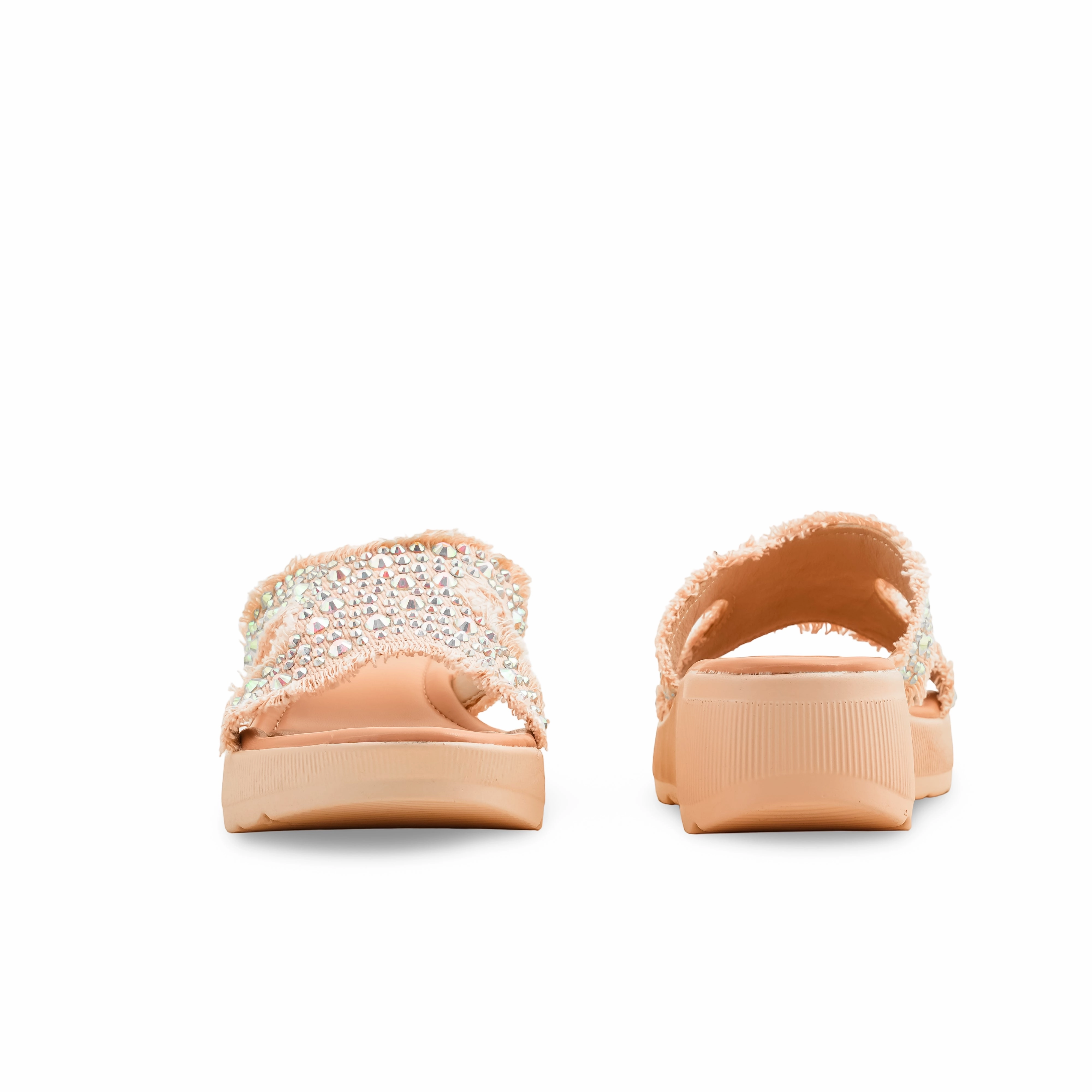 Pink Formal Slipper PU0576 Silversmith Square Toe Slippers