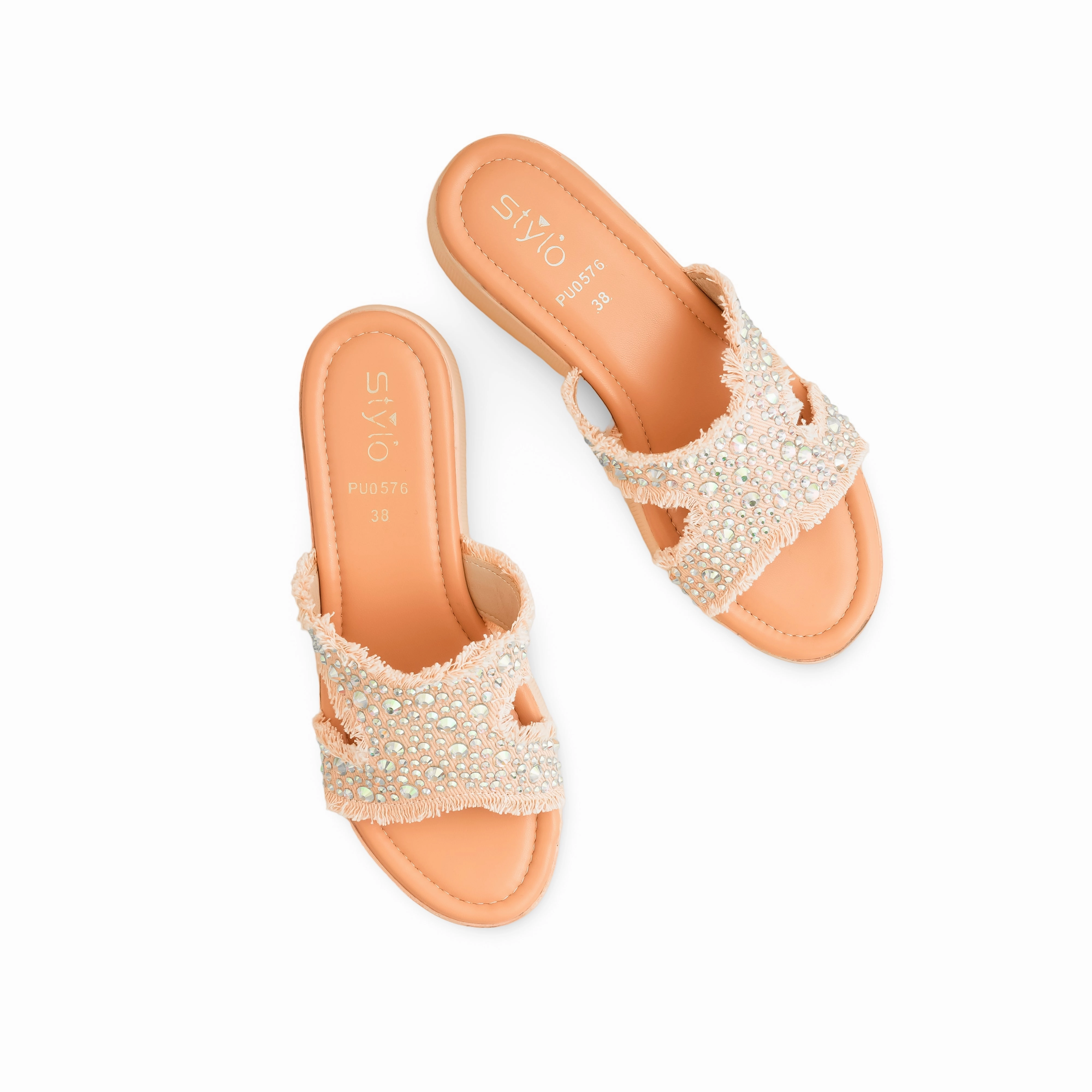 Pink Formal Slipper PU0576 Slip In Slides