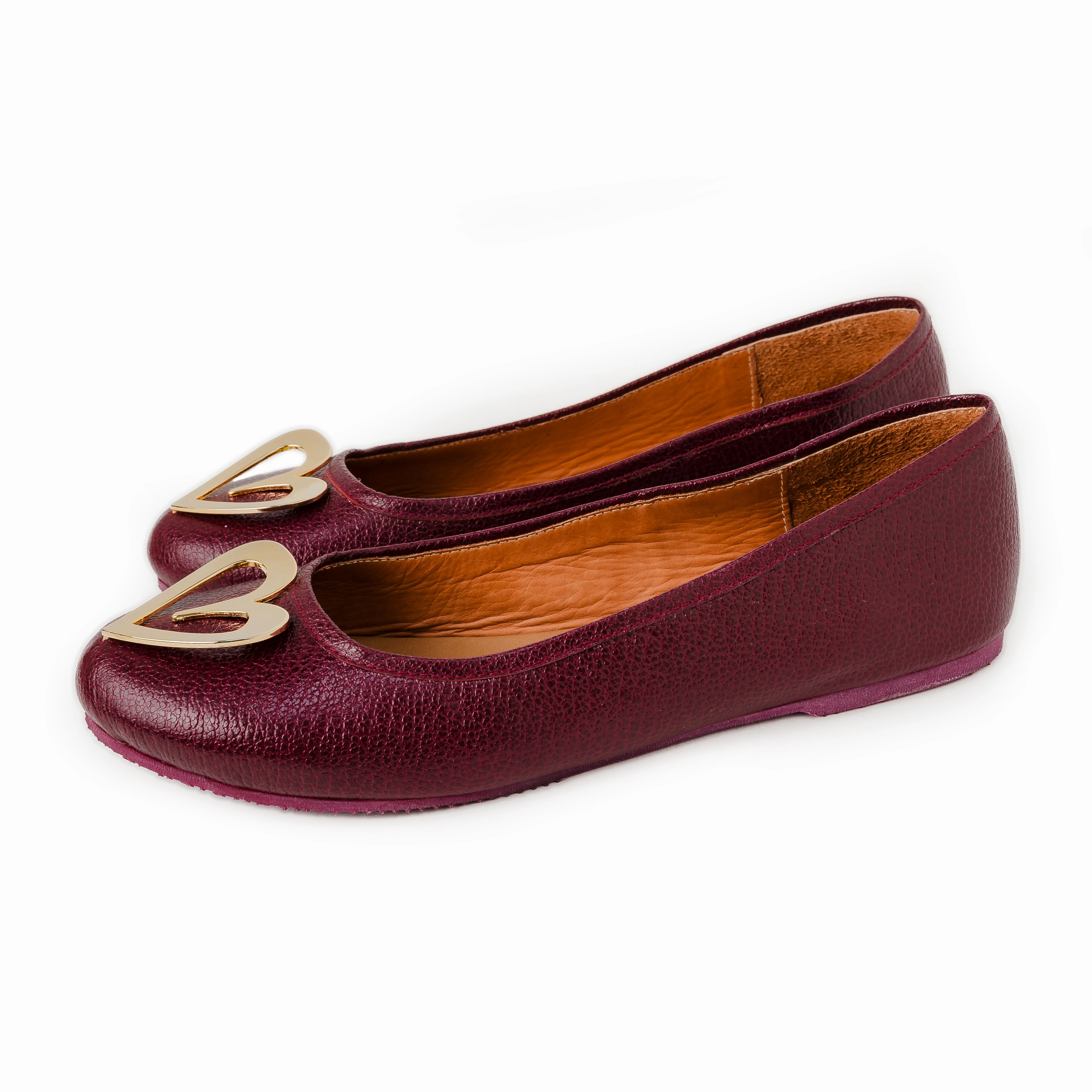 Loafers With Tuxedo Pipa Ballerinas - Burgundy