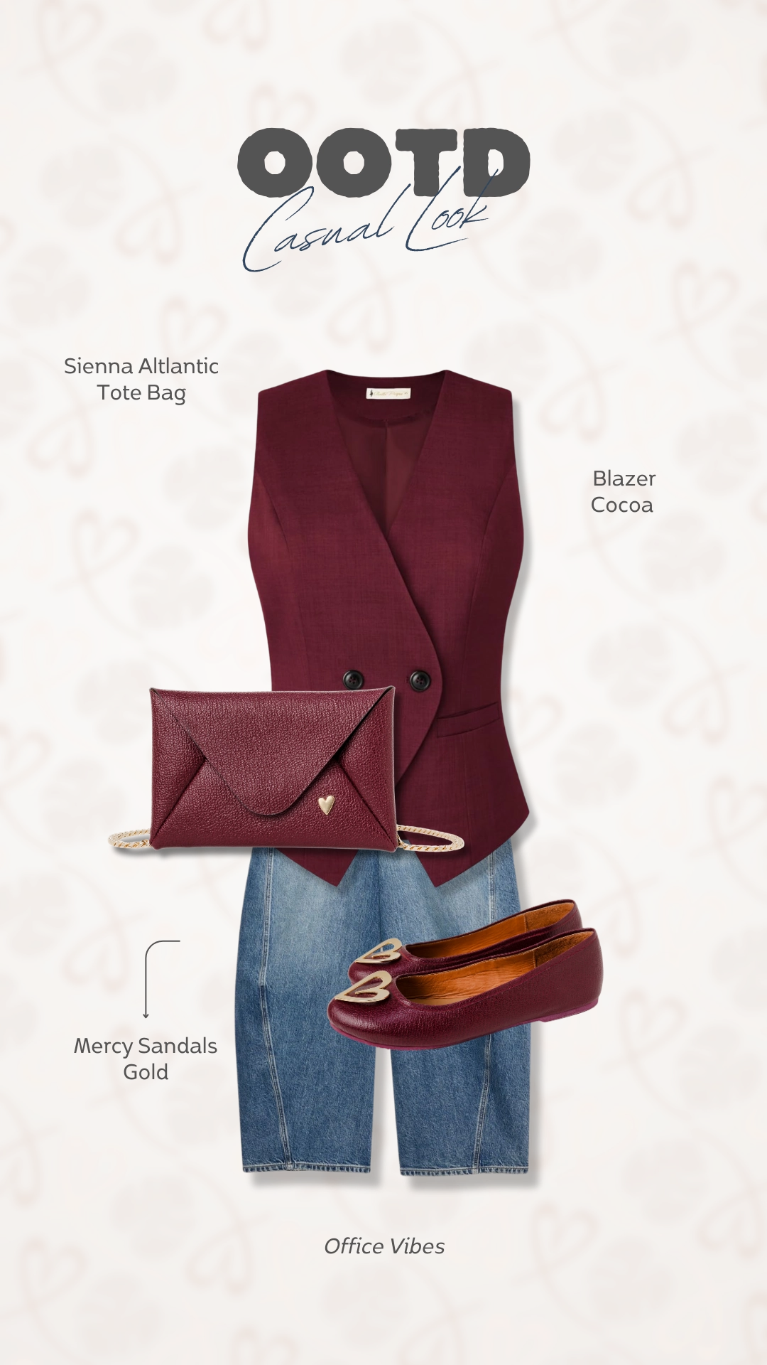 Pipa Ballerinas - Burgundy Lv Loafers