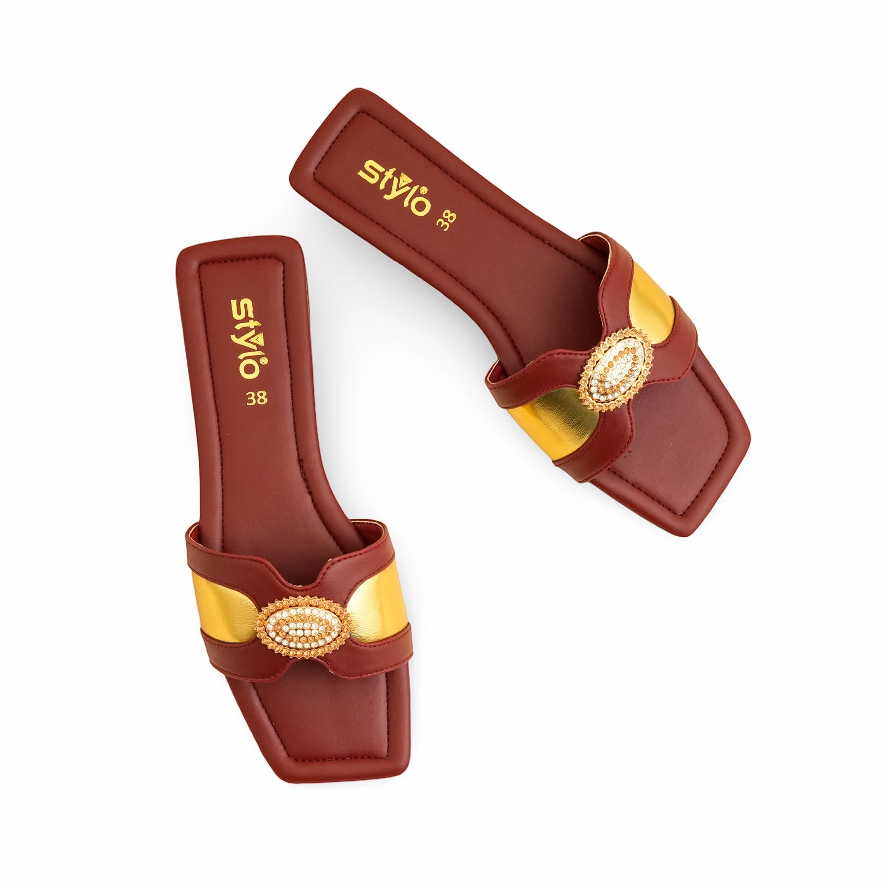 Top Shoe Maroon Casual Slipper CL2047