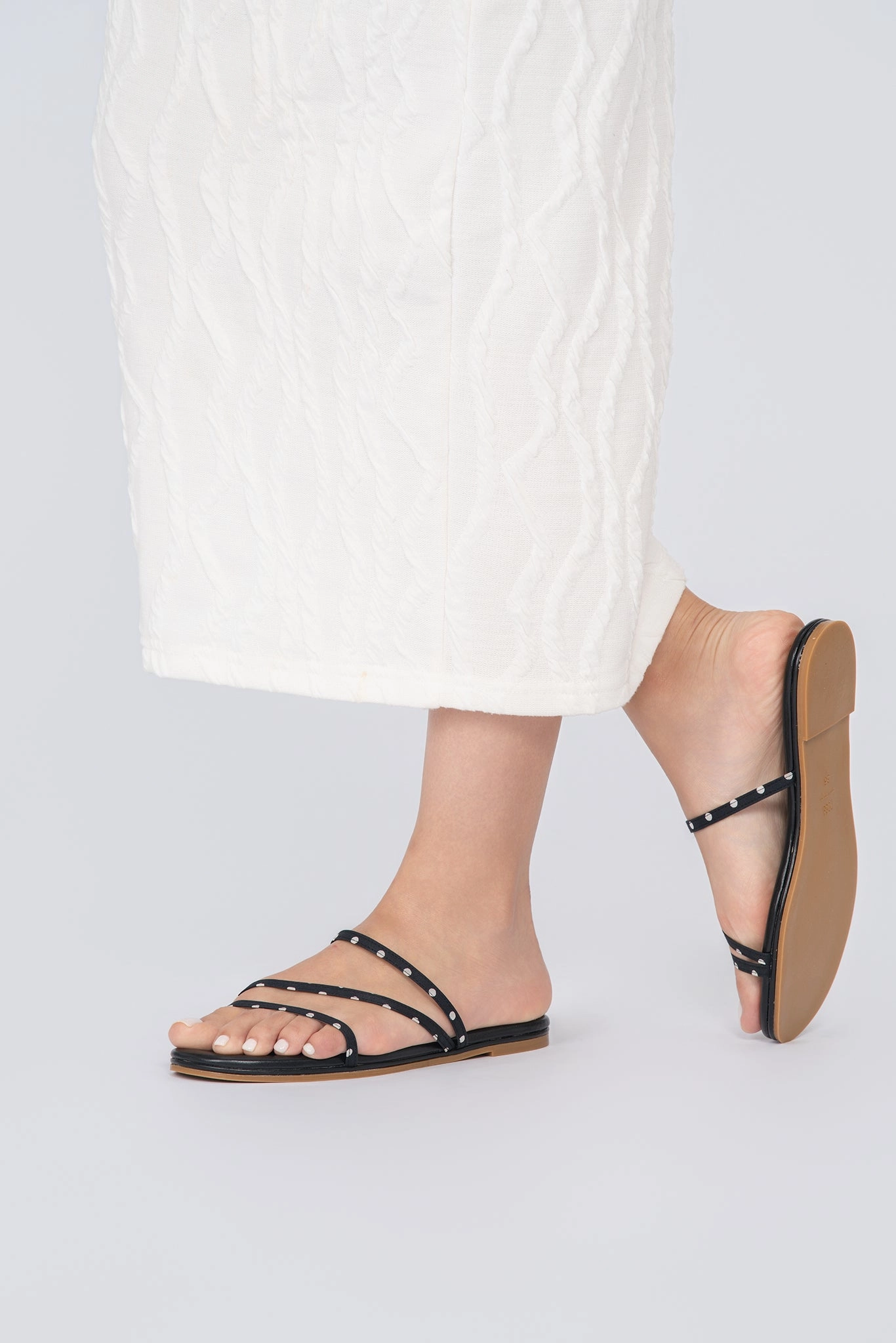 POLKA DOT WITH CLOUDFOAM FLAT SLIDE Cute Cheap Flat Shoes