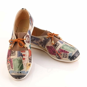 Postage Stamps Ballerinas Shoes OMR7303 Tory Burch Flats Shoes