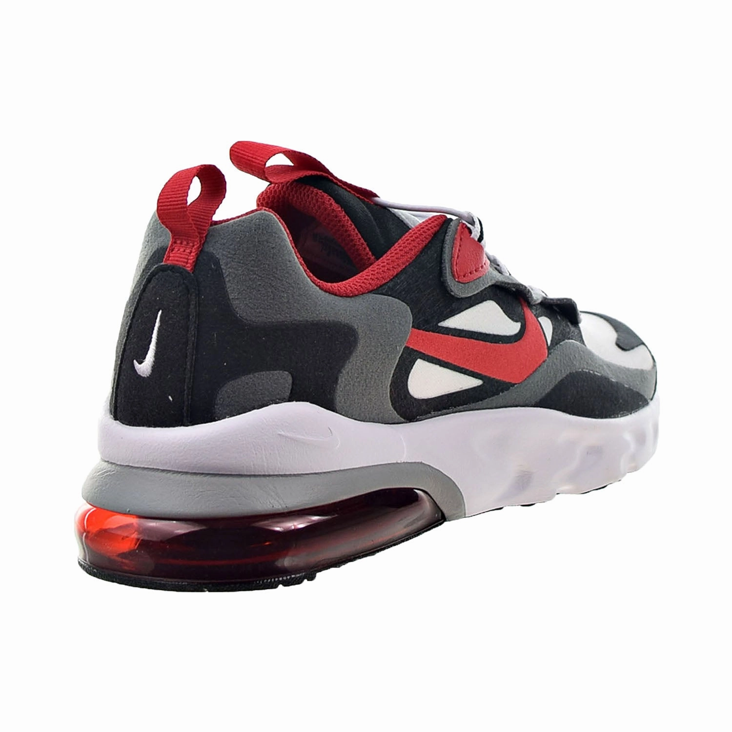 The Asics Shoes Nike Air Max 270 React Little Kids' Shoes Black-Vast Grey-University Red