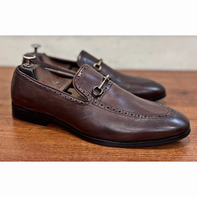 Semi Brogue Loafers Brown Loafers Cute