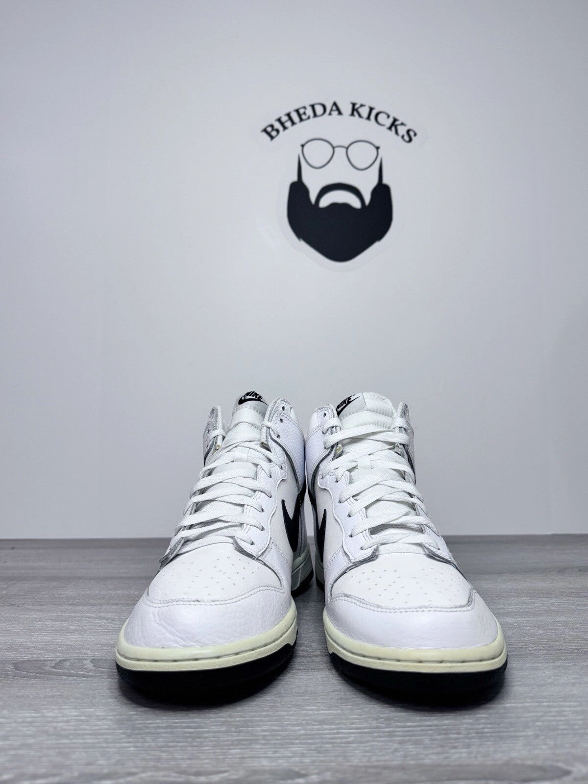 Size 10.5 - Nike Dunk High White Black "Storm Trooper" 317982-126 Preowned Best Rated Asics Walking Shoes
