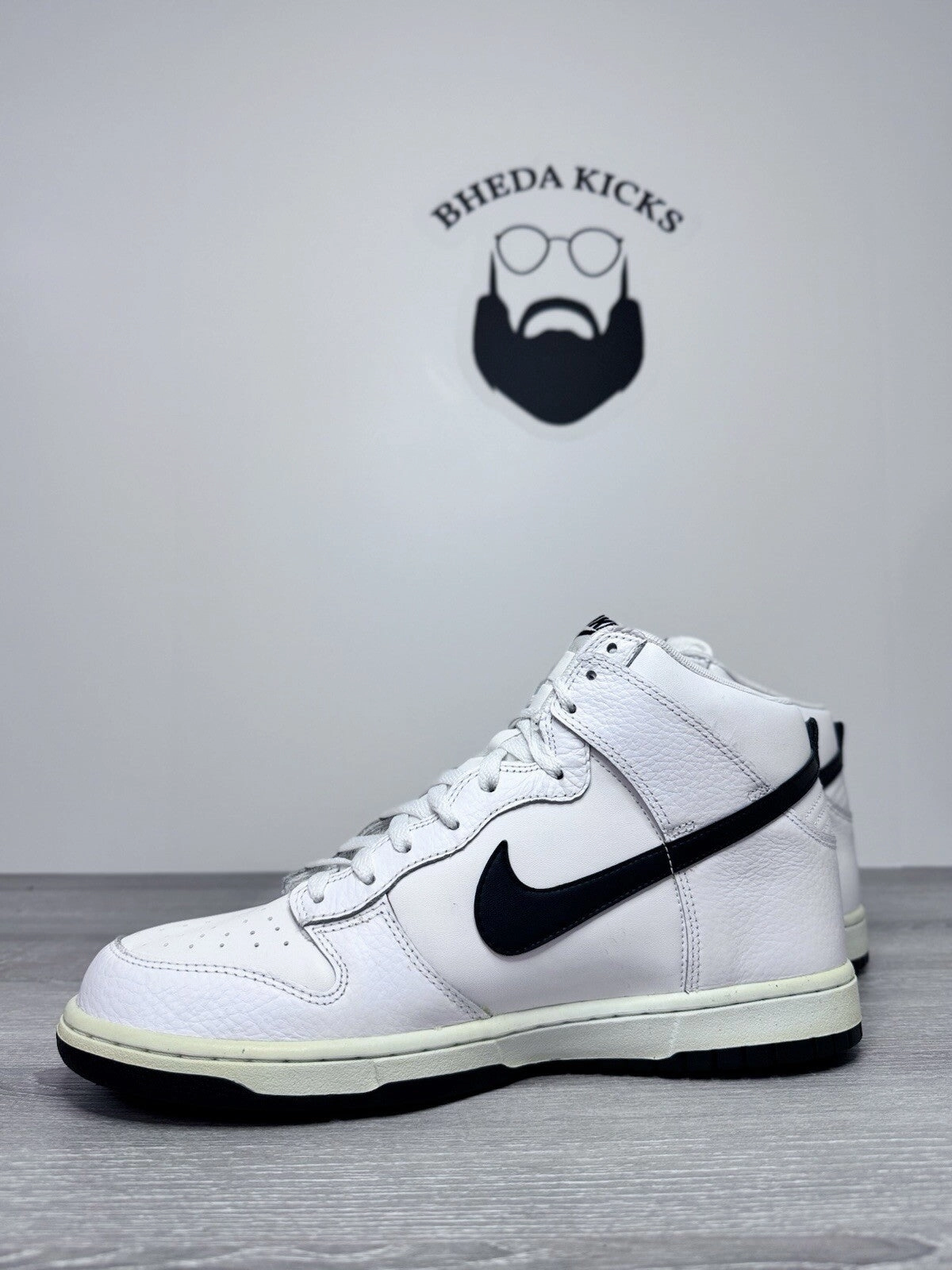 Size 10.5 - Nike Dunk High White Black "Storm Trooper" 317982-126 Preowned Asics Tiger Ultimate 81 Shoes