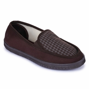 A-HA Brown Casual Non Lacing Shoes For Men WALKER-E By Liberty Lena Casual Slip On Shoe