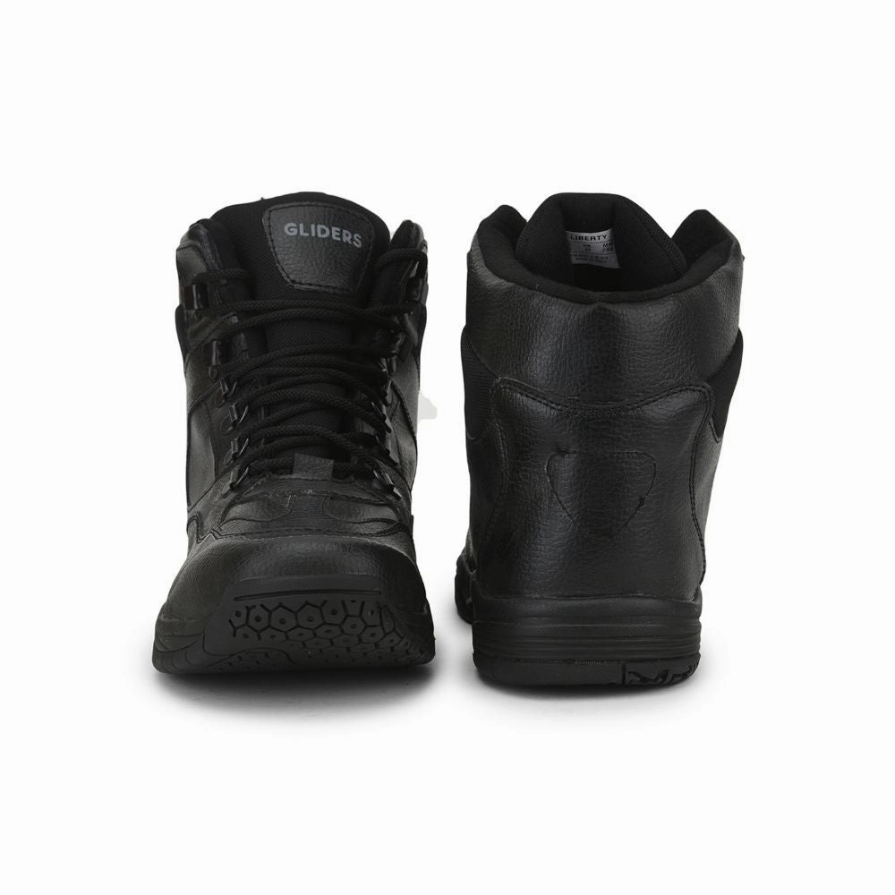 Gliders (Black) Casual Lace Up Shoes For Men EVEREST-2 By Liberty Best Winter Business Casual Shoes