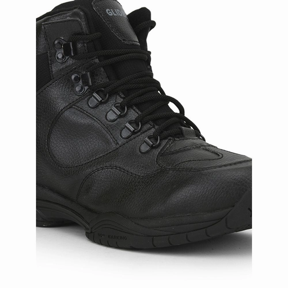 Casual Golf Shoes Gliders (Black) Casual Lace Up Shoes For Men EVEREST-2 By Liberty