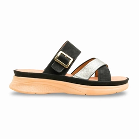 Kyoto Slides Black Formal Slipper PU0581