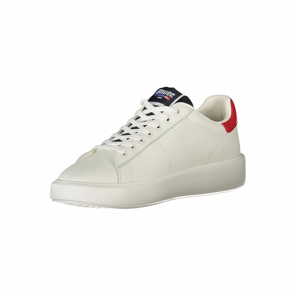 Blauer White Leather Men Sneaker Social Status Sneakers