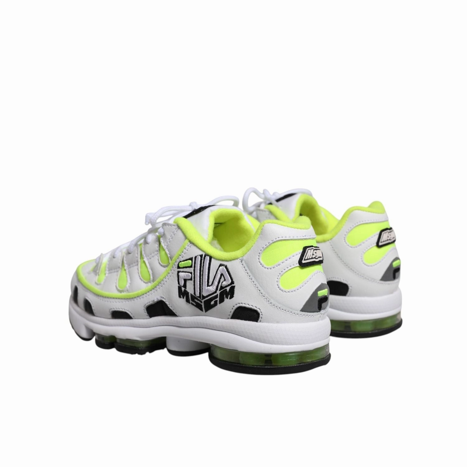 MSGM Multicolor Low Top Trainers Lace Up Sneakers Shoes And Green Sneakers