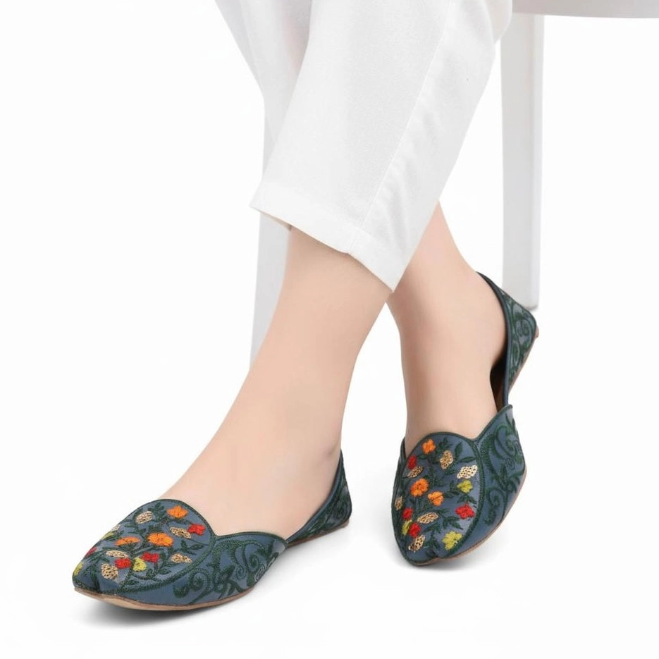 Thick Soled Flat Shoes M0604 khussa-R34-3