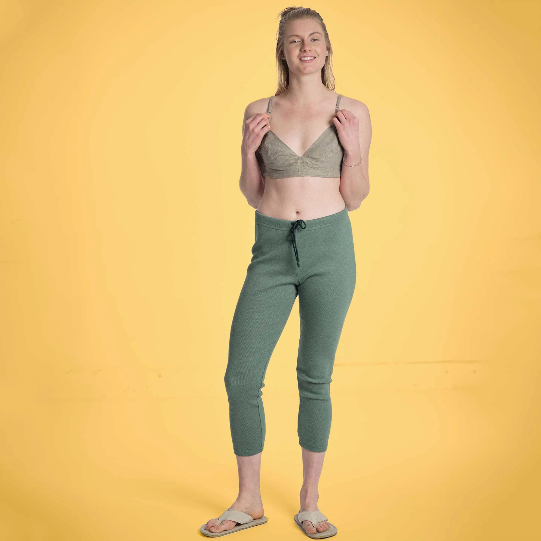 Drop Sandals BAHAMAS Hemp Flip-Flops Classic Design (No Lace)