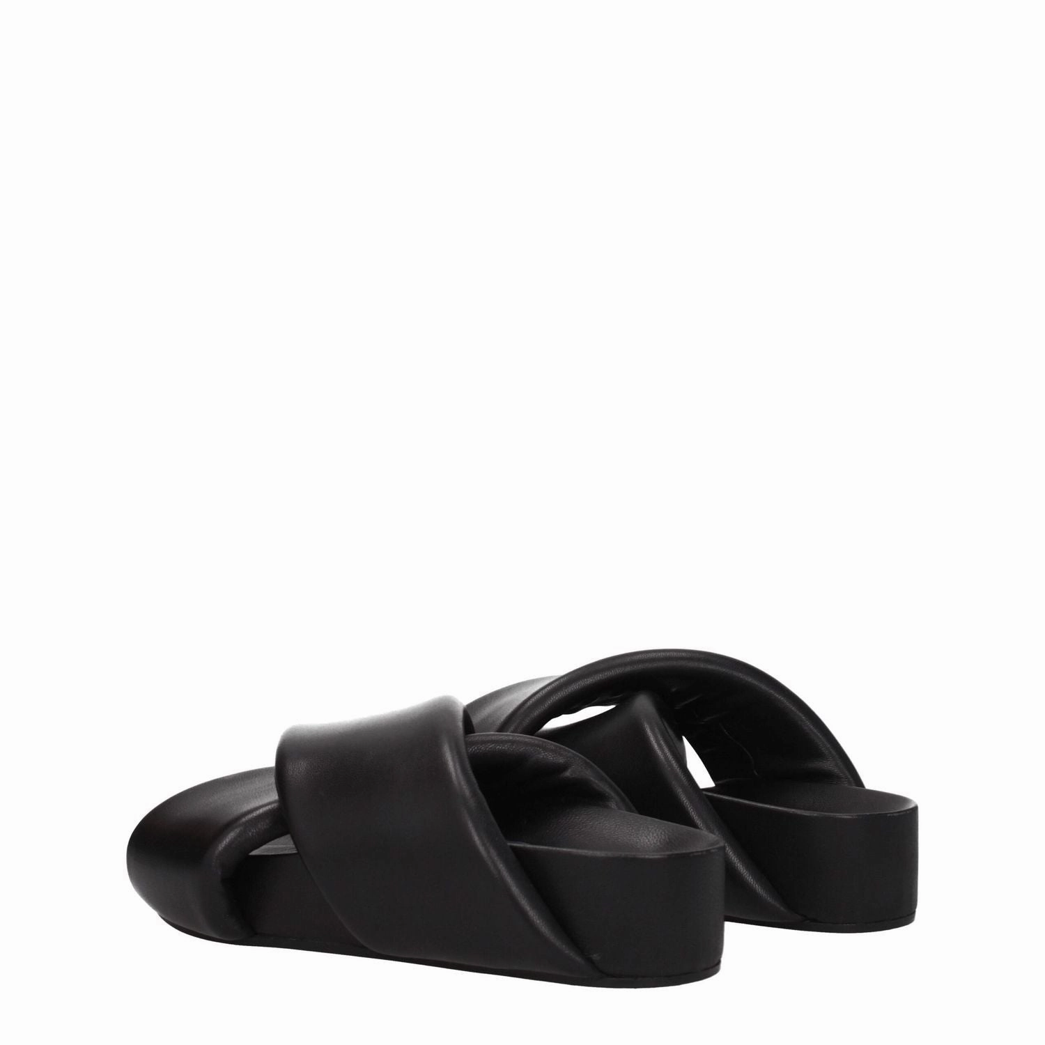Pretty You London Slippers Jil Sander Black Leather Slippers