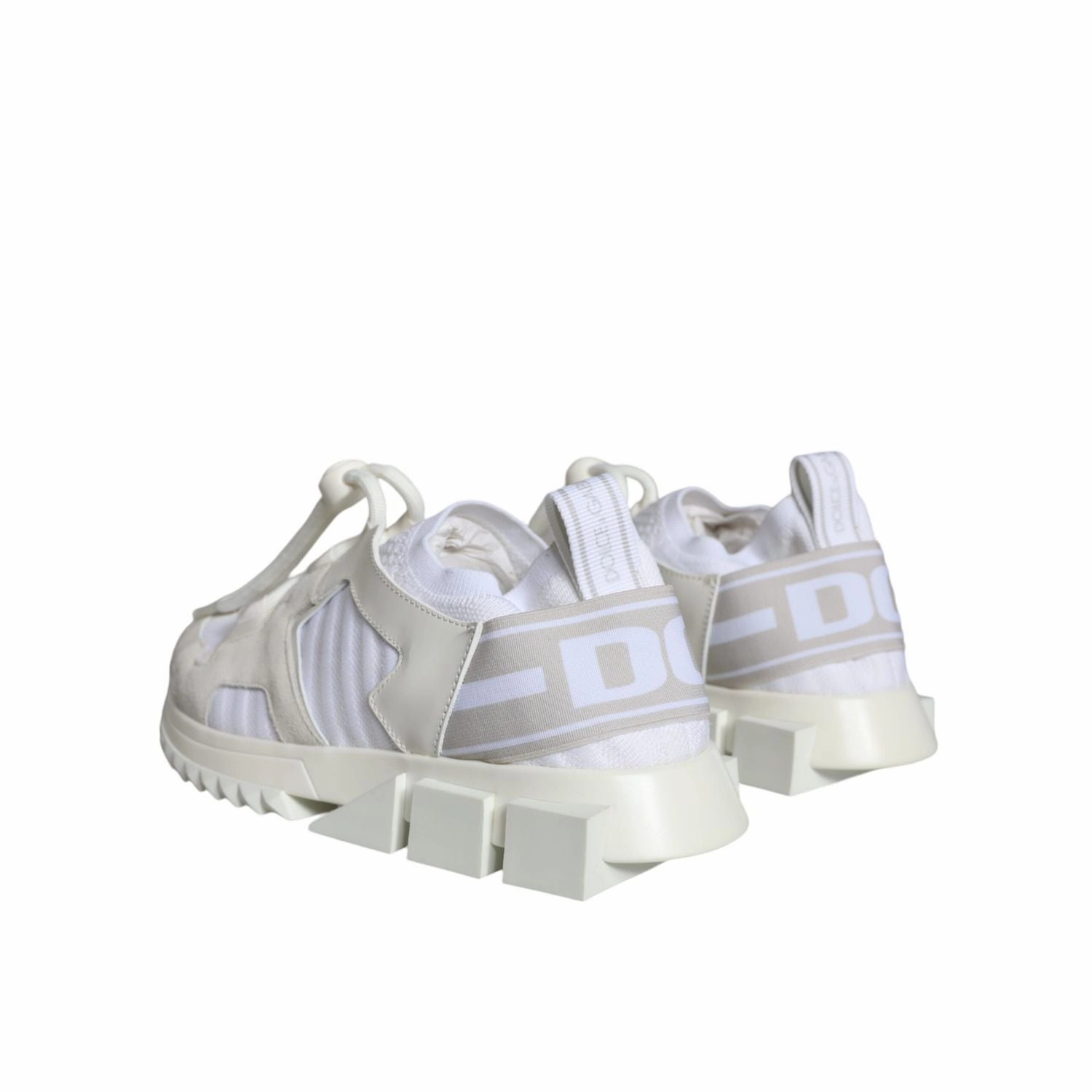 Dolce & Gabbana White Mesh Sorrento Trekking Sneakers Shoes Sneakers Cafe