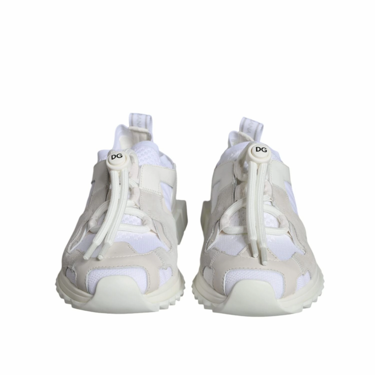 Dolce & Gabbana White Mesh Sorrento Trekking Sneakers Shoes Hi Tec Sneakers