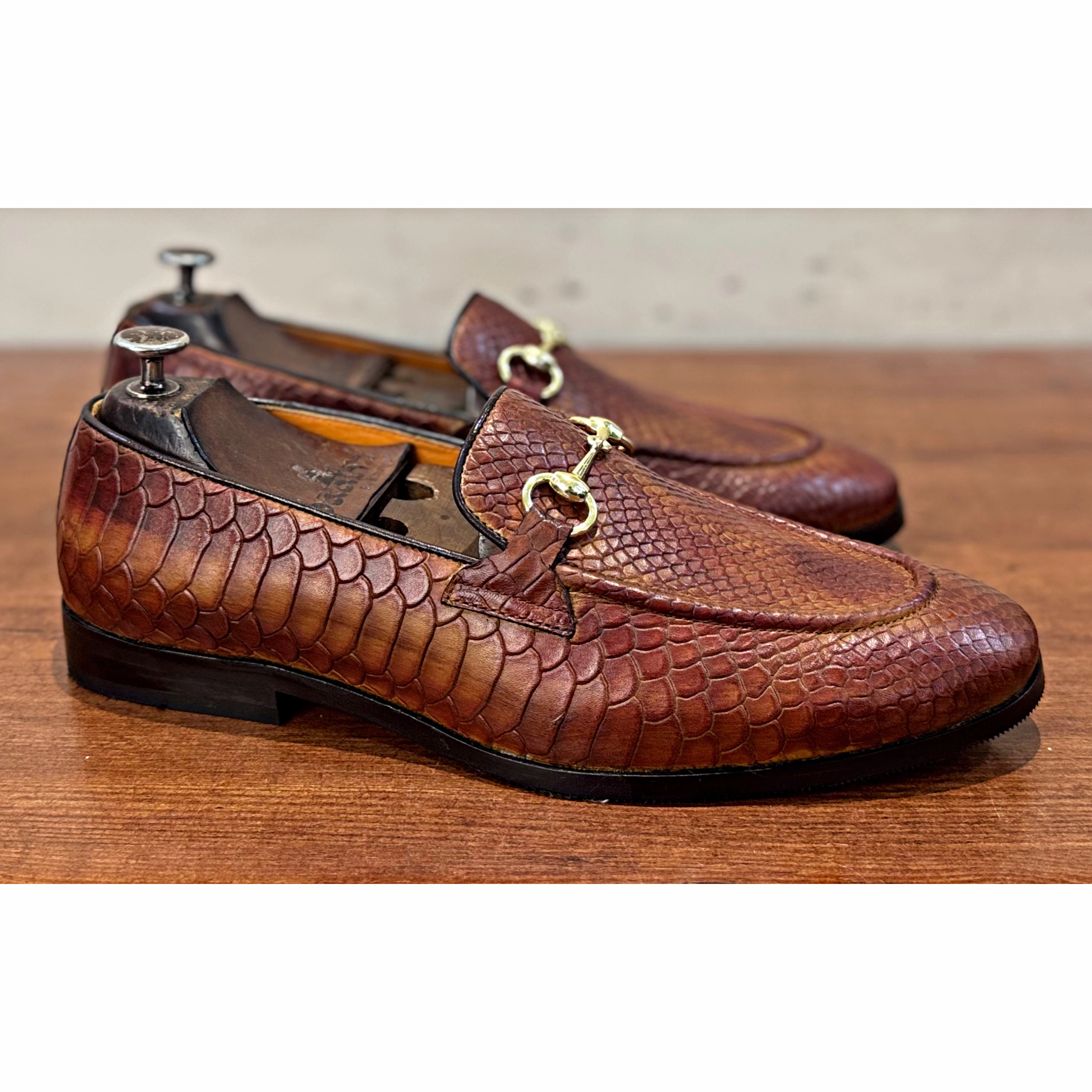 Python Horsebit Loafers Tan Paige Shearling Loafers