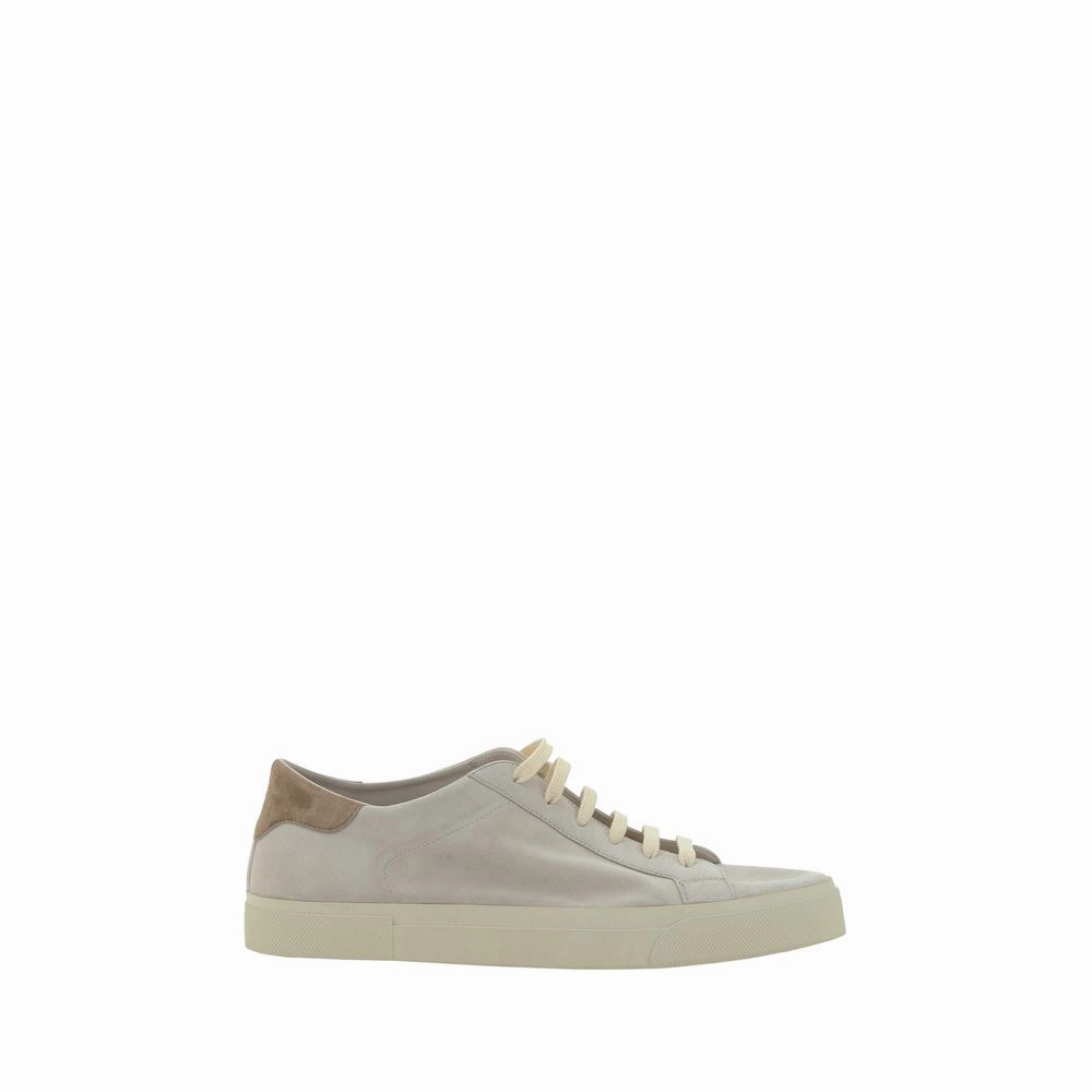 Best Sneakers For Pronation Brunello Cucinelli Cream White Leather Sneakers