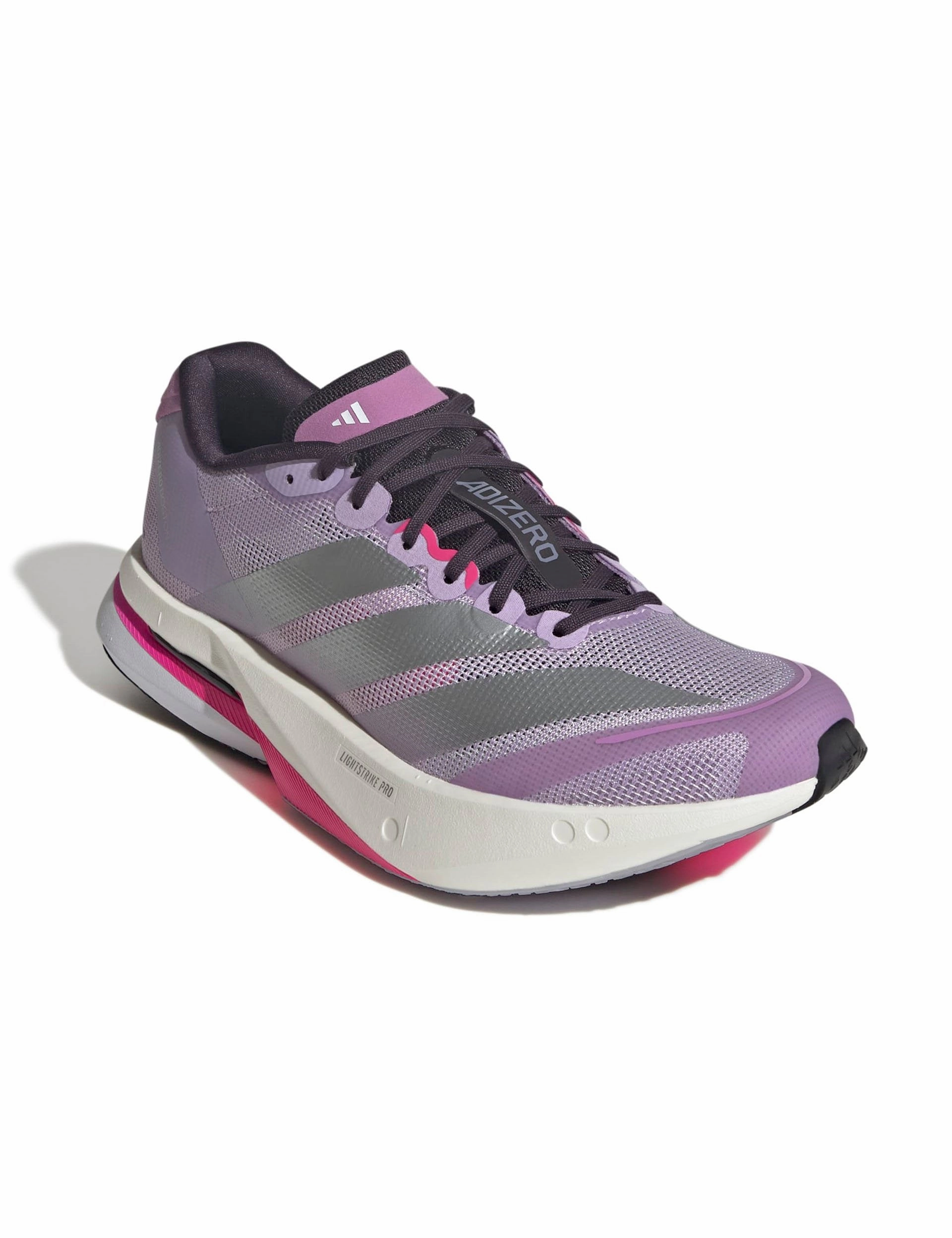 Adidas Shoe Sizes Adizero Boston 13 Shoes - Powder Plum/Silver Metallic/Shock Pink