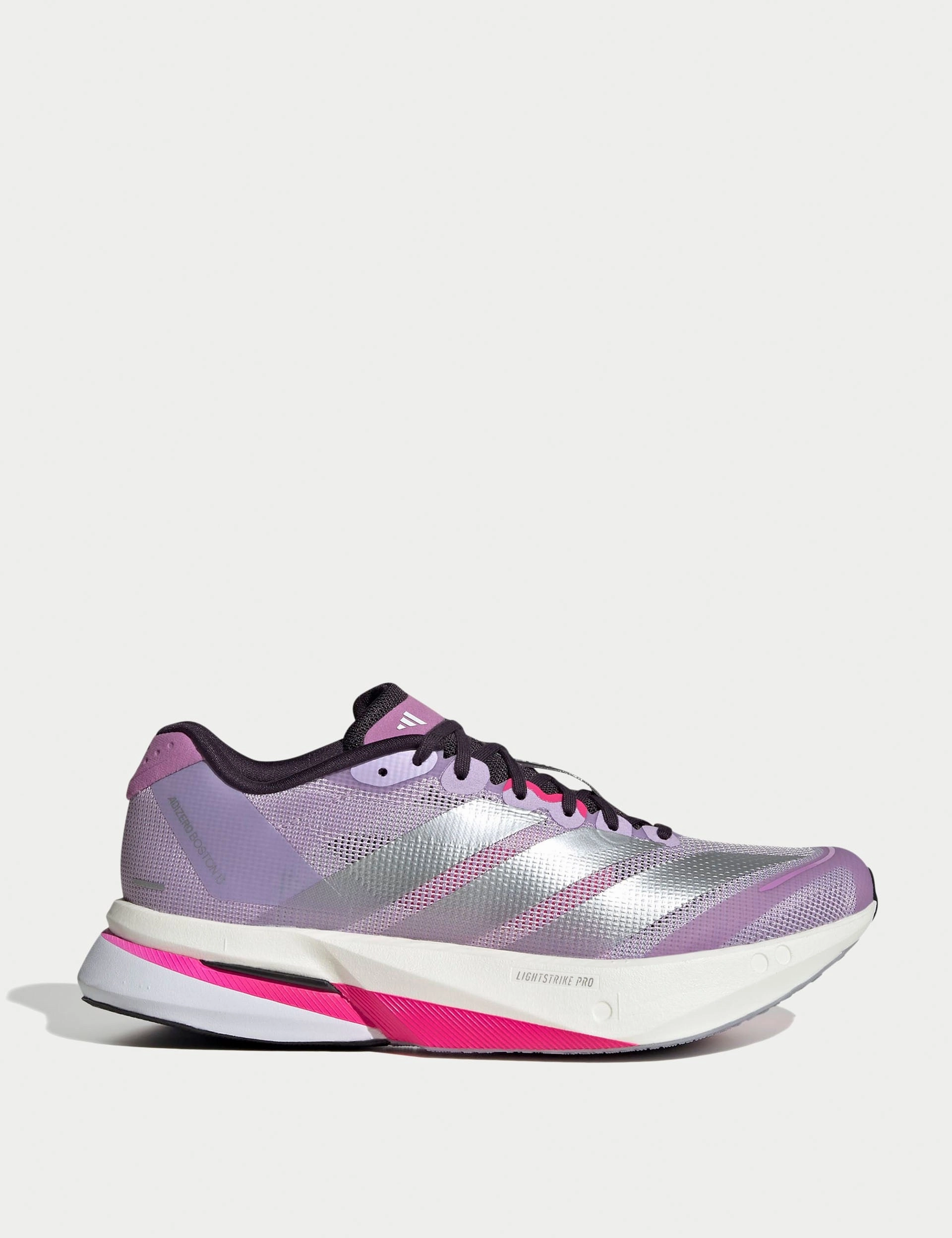 Pacsun Adidas Shoes Adizero Boston 13 Shoes - Powder Plum/Silver Metallic/Shock Pink