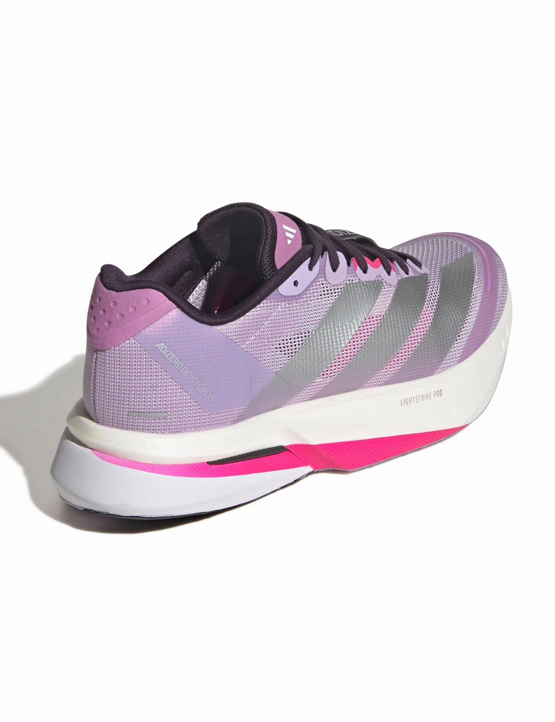 Adizero Boston 13 Shoes - Powder Plum/Silver Metallic/Shock Pink Adidas Originals Zx Flux Shoes