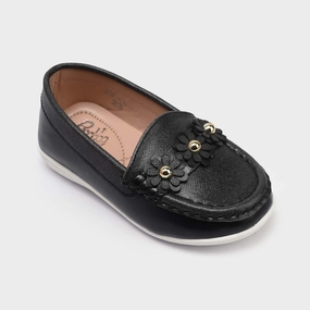 Girls Loafer JV-08-BLACK Loafers And Skirts