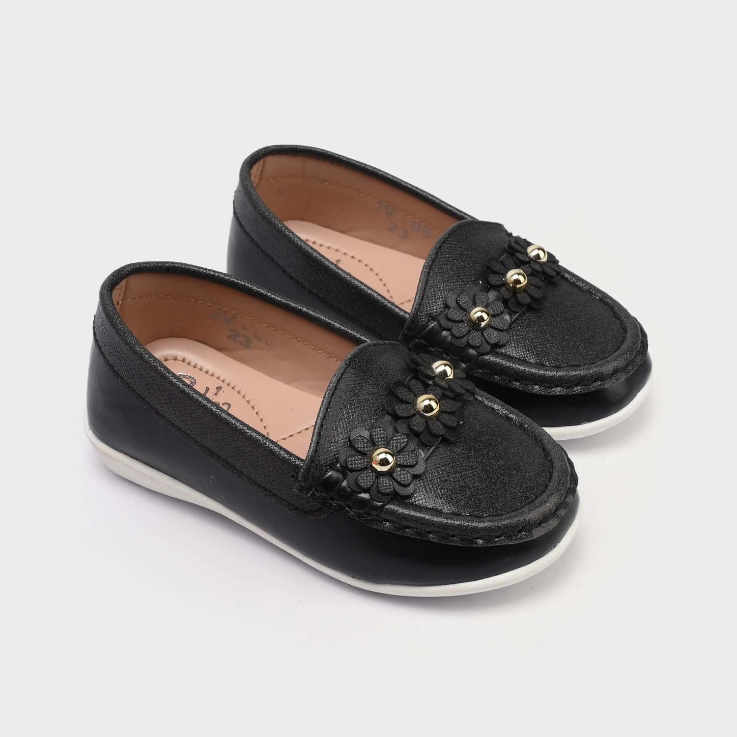 Loafers Station Albany Girls Loafer JV-08-BLACK