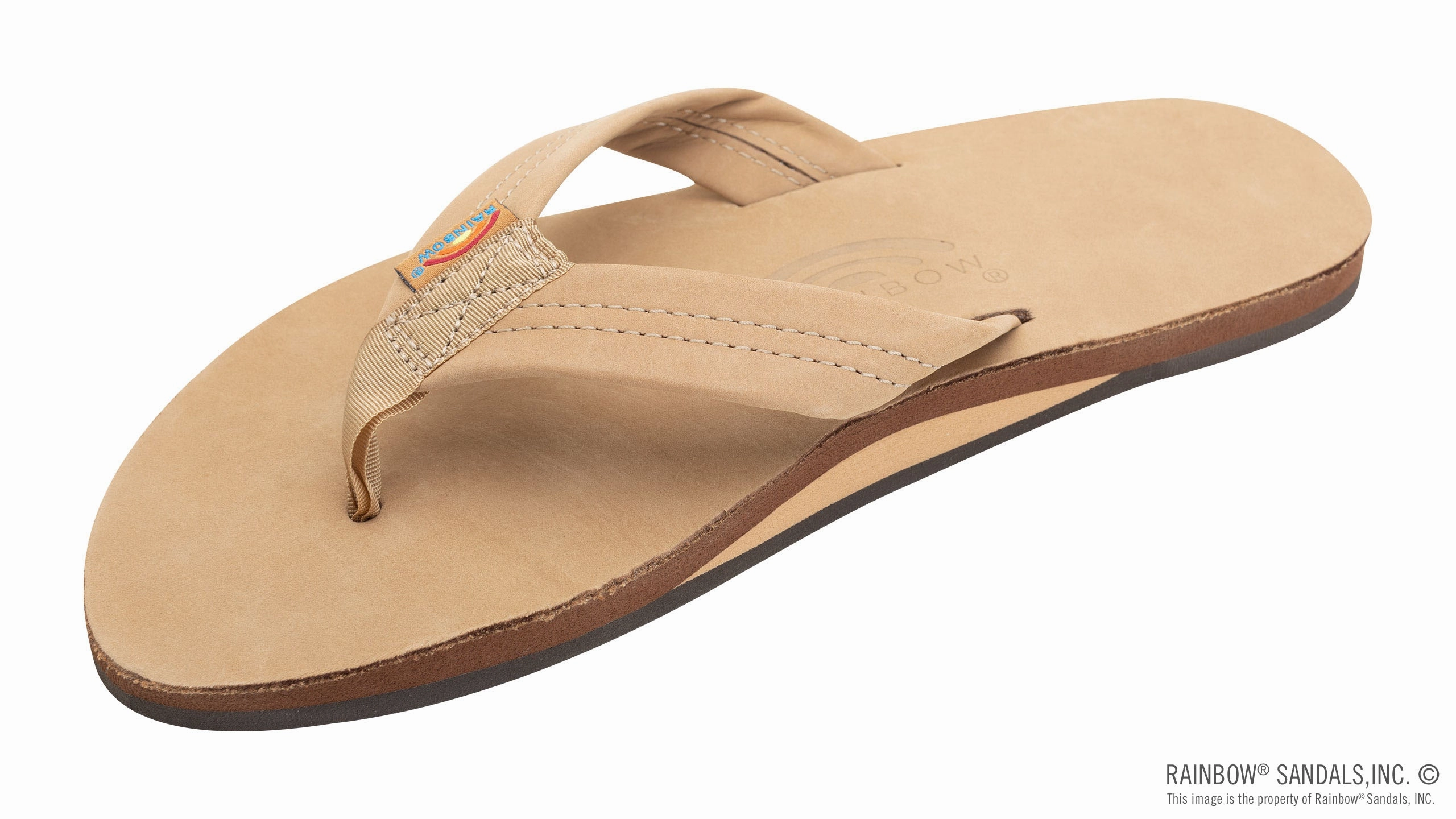 Sandals Grand St Lucia RAINBOW MEN'S SINGLE LAYER THICKSTRAP SIERRA BROWN