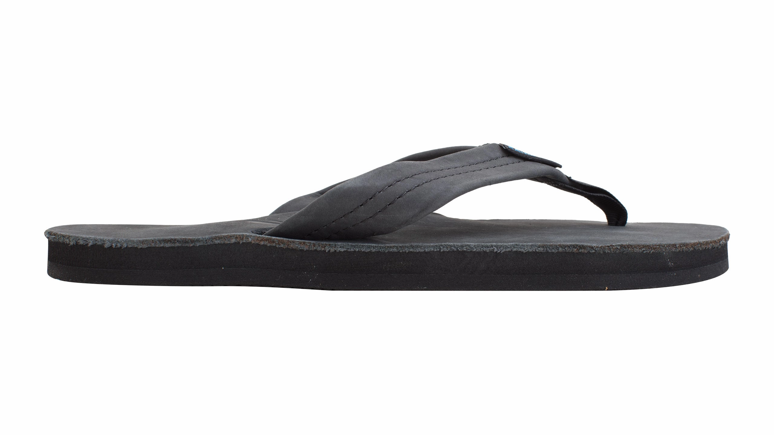 Comfortable Sandals For Wedding RAINBOW WOMEN'S SINGLE LAYER THICKSTRAP PREMIER BLACK