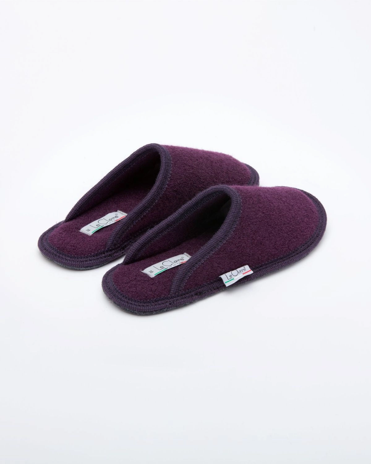 Washable Guest Slippers Women's Boiled Wool Stella Slipper Plum