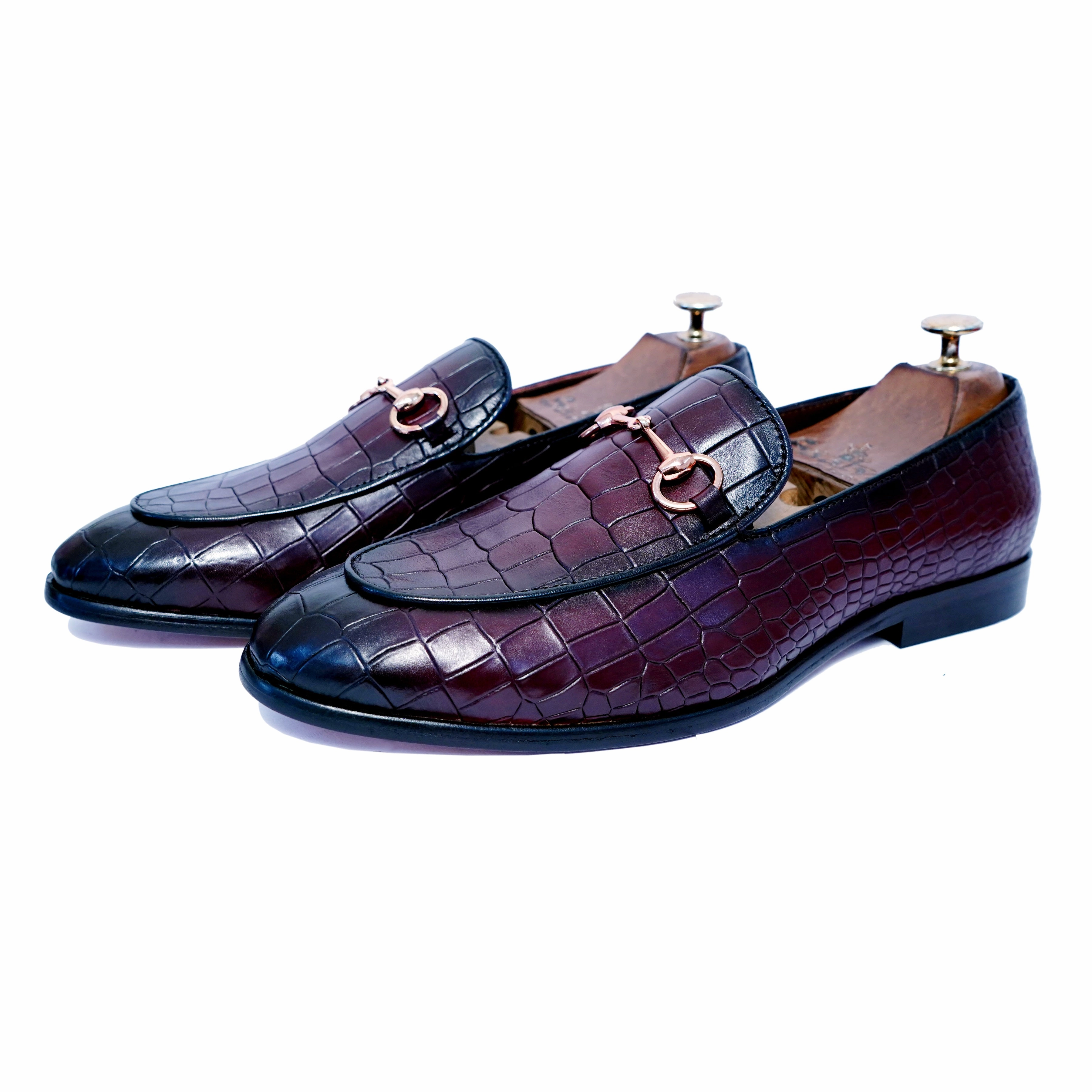 Loafers Moschino Horsebit Loafers - Wine