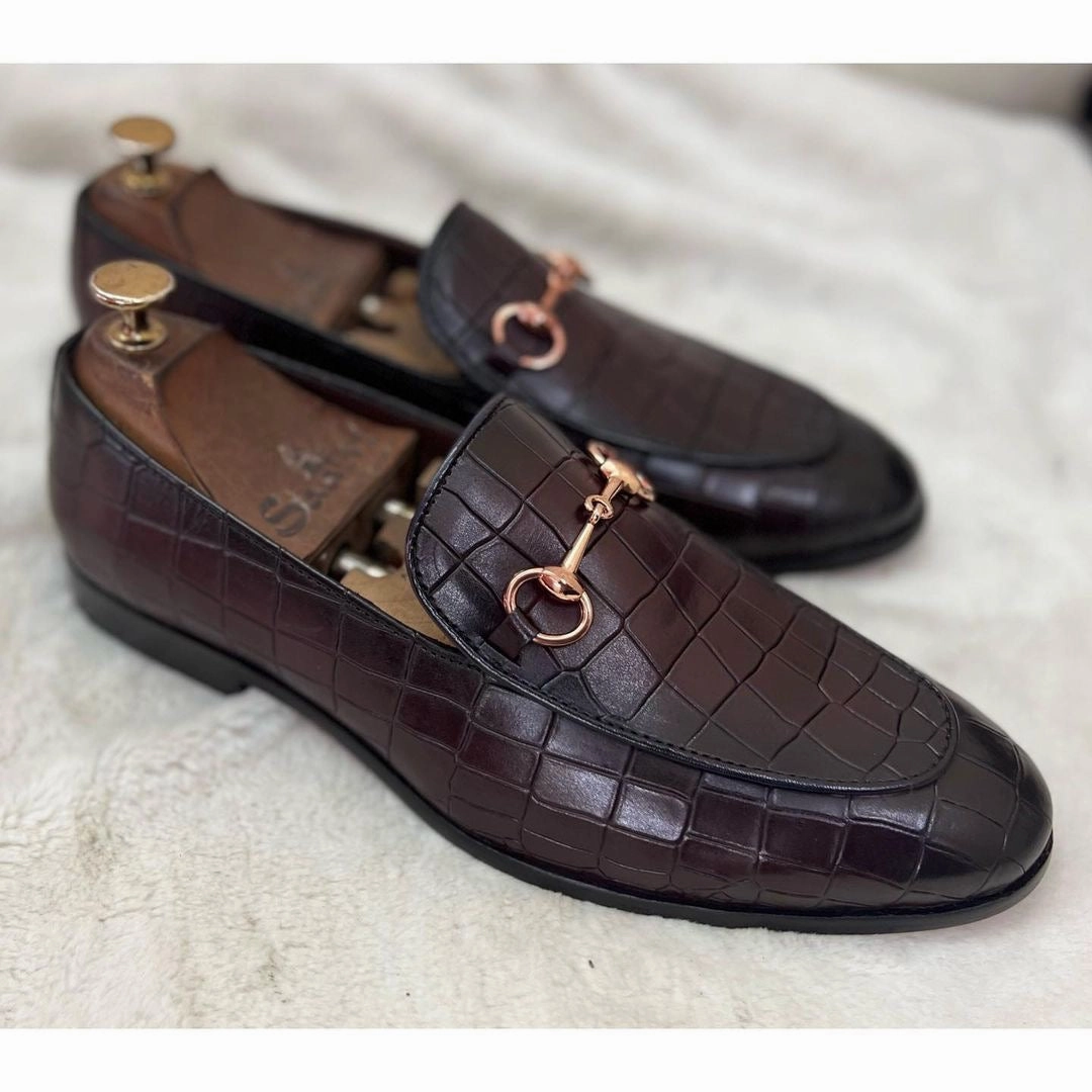 Horsebit Loafers - Wine Stacy Adams Slip On Loafers