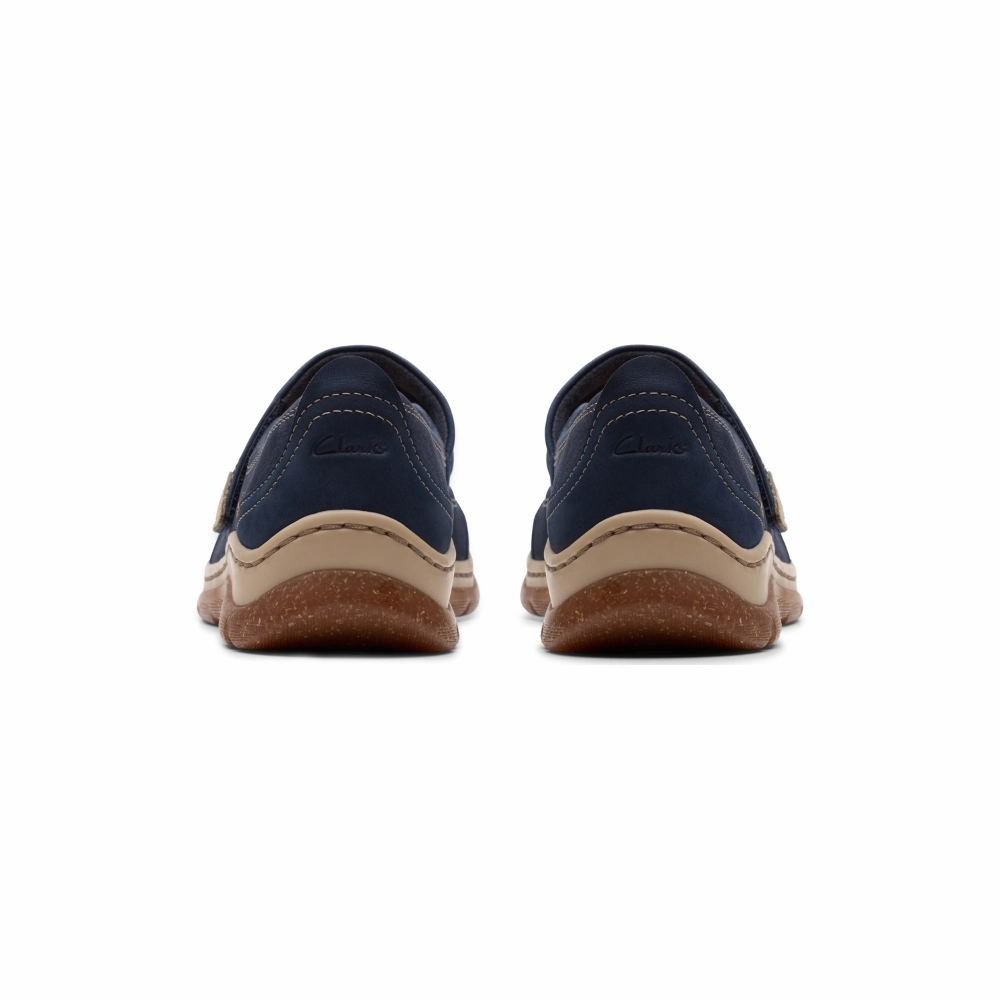 Casual Shoes 2022 Clarks Orlene Jane Navy Leather Shoe (Women's)