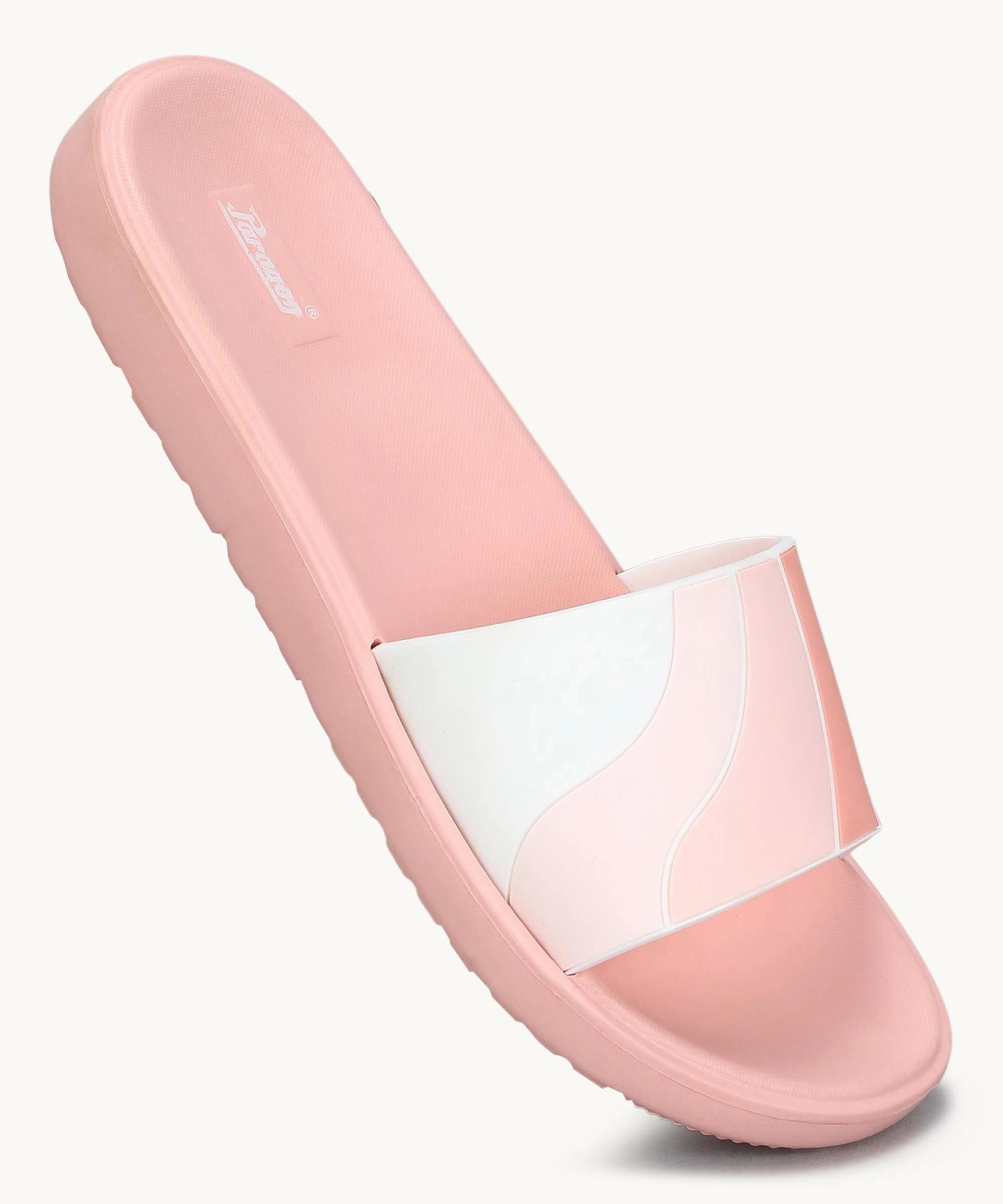 Paragon Women's Peach Sliders with Cushioned Sole for Everyday Use Rack Room Shoes Flip Flops