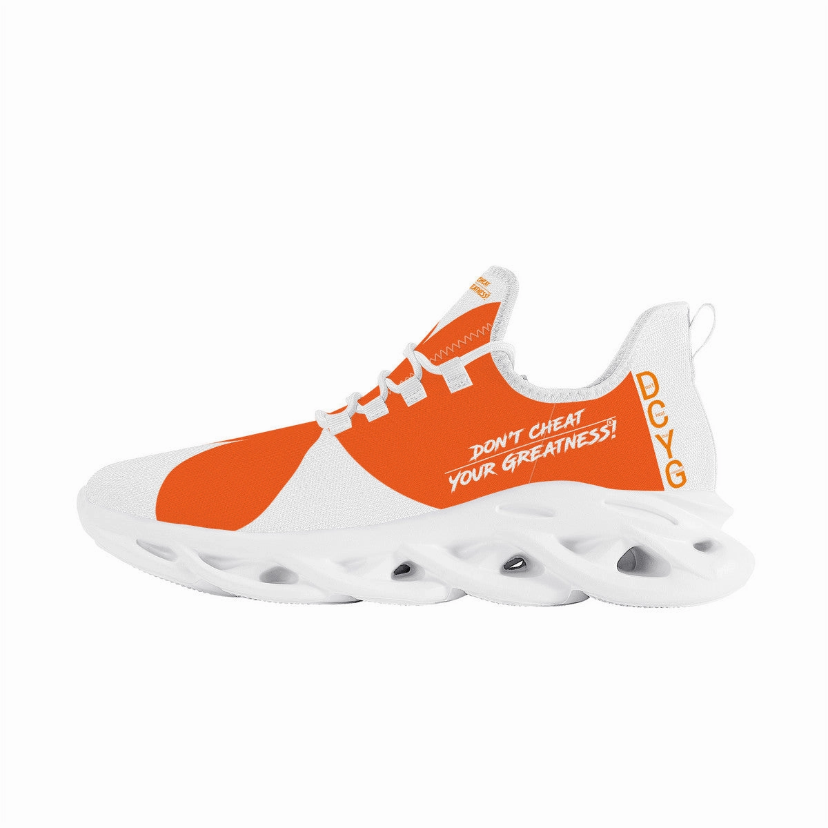 Spartan Running Shoes DCYG Orange & White 2nd Edition B  Flex Control Sneaker - White