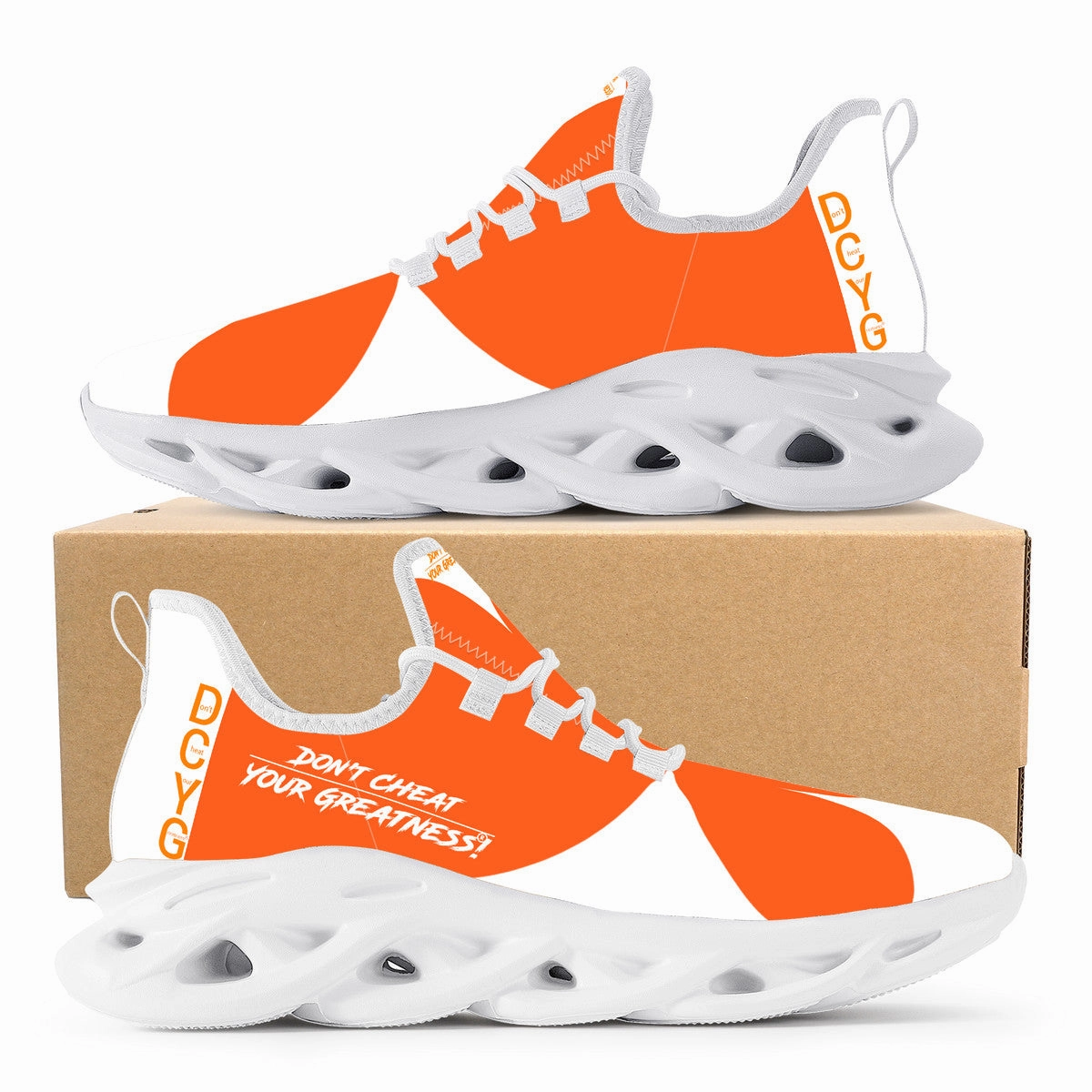 Glycerin 20 Running Shoes DCYG Orange & White 2nd Edition B  Flex Control Sneaker - White