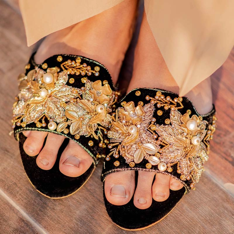 Mia Bow Slippers Women Fancy Slippers