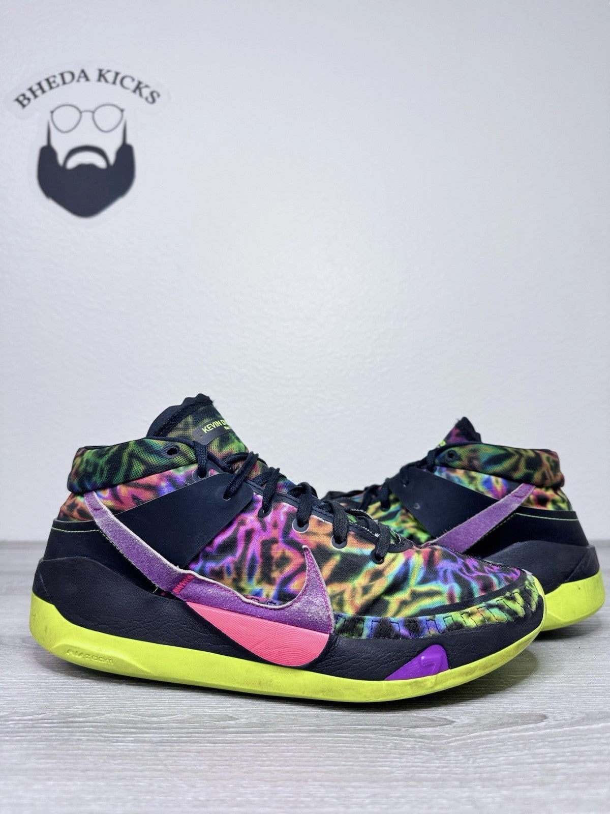 Size 13 - Nike KD 13 EYBL Unreleased PE Promo CZ6199-900 Preowned Rare Asics Gel Rocket 11 Indoor Court Shoes