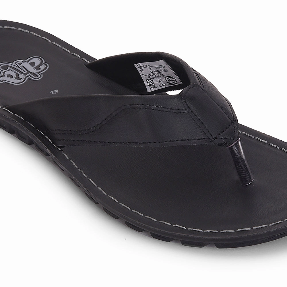 Victoria Slippers A-HA Black Casual Slippers For Men CHARGE By Liberty