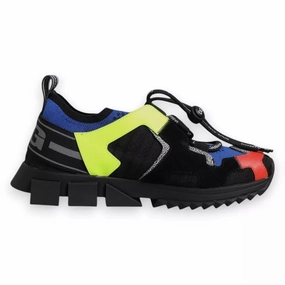Sneakers Outlet Dolce & Gabbana Multicolor Mesh Sorrento Trekking Sneakers Shoes