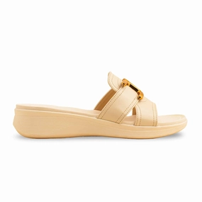 Fawn Formal Slipper PU0564 Slides Sand