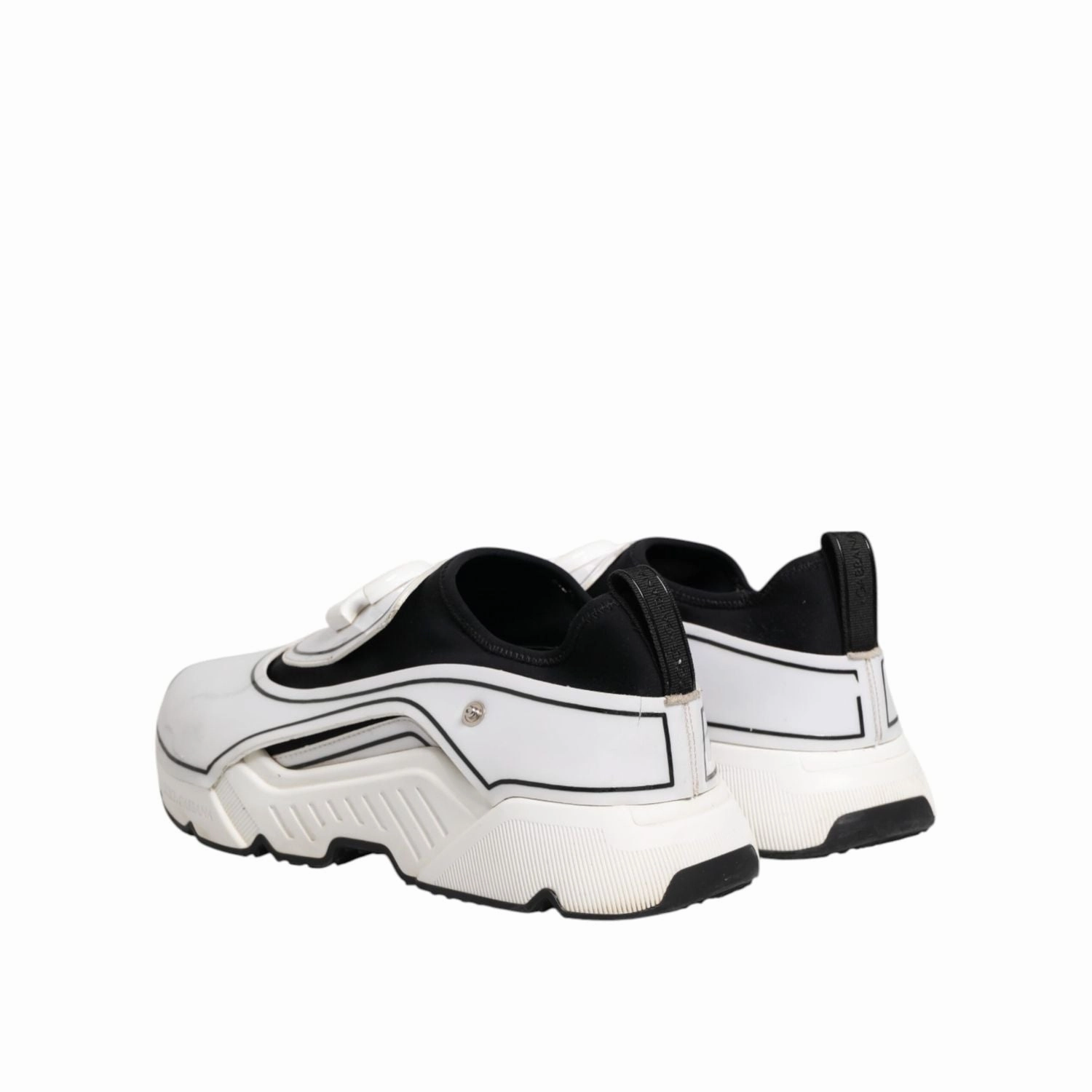 Dolce & Gabbana White Black Logo Plaque Daymaster Men Sneakers Shoes Sneakers Wallpaper