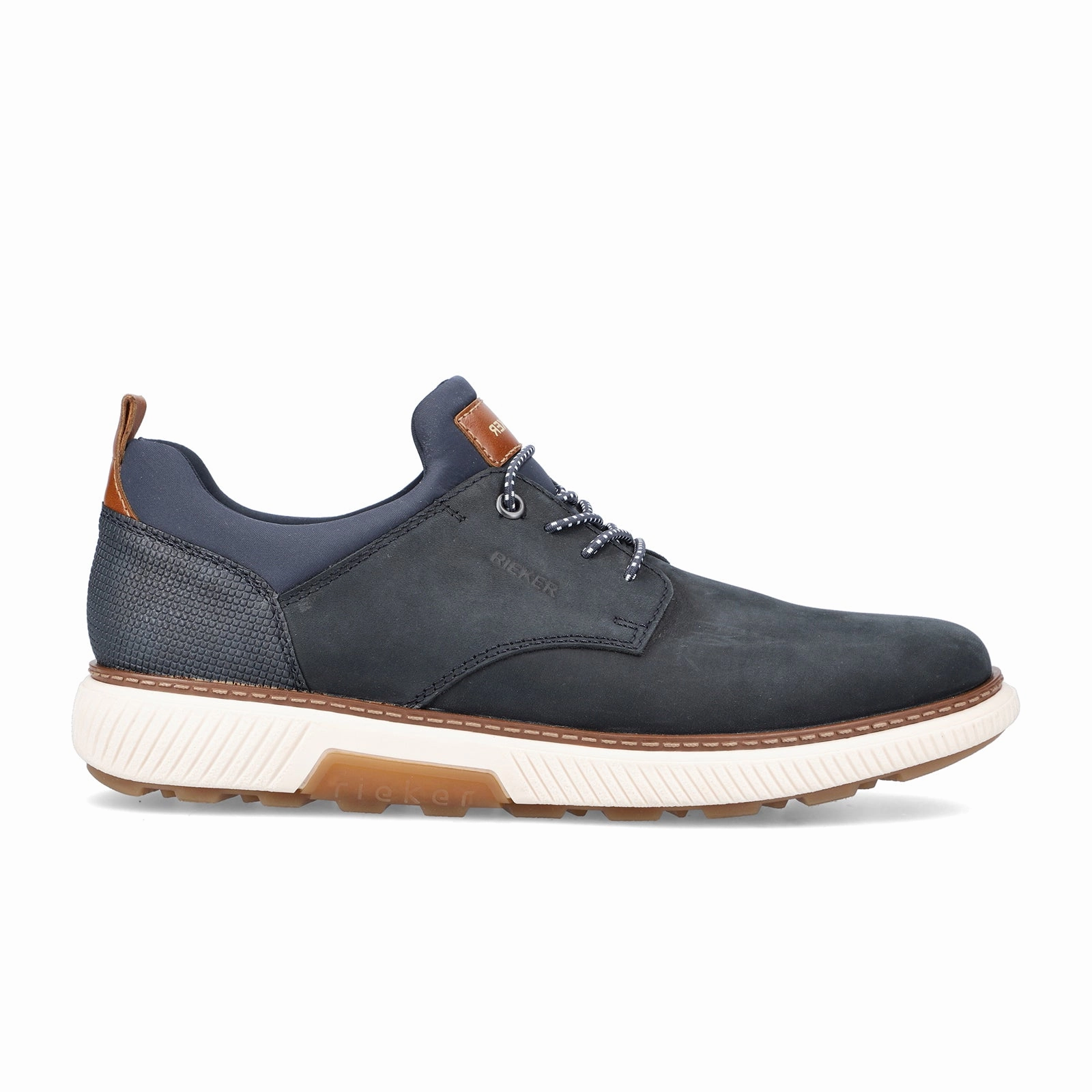 Rieker Stan B3360-14 Sneaker (Men) - Pazifik/Navy/Lak/Amaretto Good Quality Casual Shoes