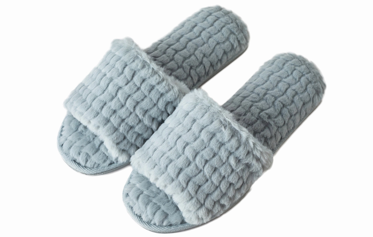 Down Feather Slippers Roxoni Women Soft Comfy Patterned Fluffy Plush Slip On House Slipper